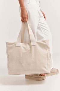 LILALILA Custom Logo <b>Extra</b> <b>Large</b> Heavy Duty Organic Canvas Tote Bag With Bottom Gusset - Product Image 4