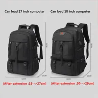 50-80L hommes voyage sac à dos décontracté compartiment à chaussures séparé sac d'affaires Sports de plein air étanche extensible stockage sacs à dos