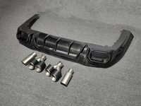 Véritable fibre de carbone style B voiture pare-chocs arrière lèvre diffuseur queue gorge pour AMG GT63 GT63S 4 portes lèvre arrière style de voiture