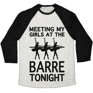Camiseta de béisbol unisex Tri-Blend Meeting My Girls at the Barre Tonight - Product Image 3