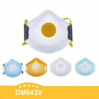 Masque respiratoire anti-particules blanc DM043V-3 pour le travail, la construction, le nettoyage, filtre à air