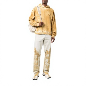 Sweat à capuche vintage 3XL pour homme, imprimé à l'acide, en coton éponge français, surdimensionné, streetwear personnalisable pour l'hiver - Product Image 1