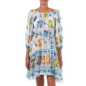 Miroir de plage brodé à manches 3/4, tissu à imprimé Tribal, court et coloré, style Boho, soudure élastique, Cover-Up de plage, incroyable - Product Image 1