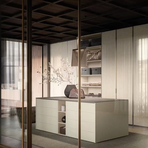 BALOM Dressing Moderne de Luxe Sur Mesure Haut de Gamme avec Îlot Central et Éclairage LED pour Chambre à Coucher, Meubles de Dressing OEM Vente en Gros - Product Image 2