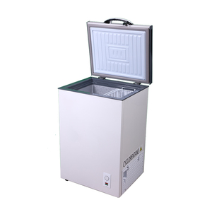 Congélateur <span class=keywords><strong>coffre</strong></span> blanc compact <span class=keywords><strong>100L</strong></span> à congélation rapide, électrique, usage commercial, pour hôtel, avec porte battante et verrouillage lumineux - Product Image 4