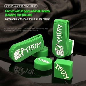 TAOM Magnetic <b>Chalk</b> Holder Belt Clip for Round and Square,Portable Pool Cue <b>Chalk</b> Holder with Silicone Clip,Silent <b>Chalk</b> Holder - Product Image 3