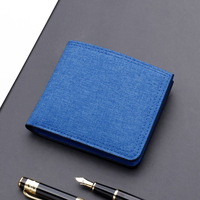 Dompet Kanvas Pendek Pria Warna Solid Tempat Kartu Dompet Kanvas Pendek Dompet Koin Pria Dompet Kartu Kredit Pendek Bisnis untuk Pria
