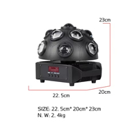Projecteur à Effet Beam avec Laser pour DJ, Soirées, Spectacles Scéniques, Clubs, KTV, Événements – Lumière LED Mobile 13*15W RGBW 4-en-1