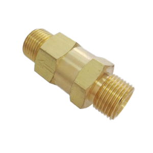 Válvula de Retención Unidireccional de Latón para Aire y Agua, Válvula Anti-Retorno de 1000 PSI, Conexión Macho x Macho - Product Image 4