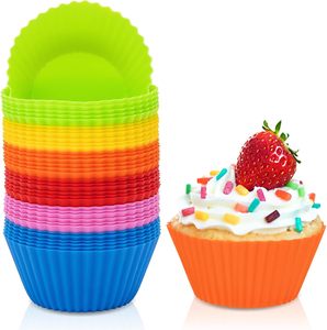 Hot Sale Cupcake Liners Reusable <b>Silicone</b> Cupcake <b>Baking</b> Cups Non-Stick <b>Baking</b> Muffins Mold for Kitchen Accessories - Product Image 1