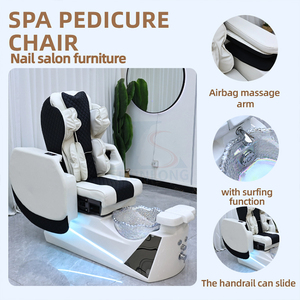 Sillón de Pedicura para Spa con Masaje de Espalda y Pies, Drenaje Automático, Sillón de Pedicura de Lujo con Plomería para Salón de Belleza - Product Image 2