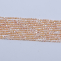 High Quality Zhuji Pearl 3-4mm Straight Hole Baroque Pearl Strand DIY Fashion Jewelry Wholesale Irregular Fresh Water Pearls