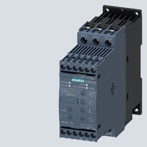 Arrancador suave Siemens Sirius 3RW4028-1TB04 de 3 kW y 48 V, control electrónico de motor, control automático - Product Image 1