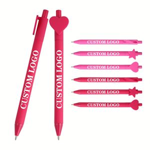 Bolígrafo Promocional Corporativo Personalizado con Forma de Corazón y Estrella, Estilo Utilitario, para Uso Diario en Negocios - Product Image 1