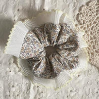 Nouveau serre-tête pour fille à pois floraux en dentelle, style campagne française, accessoire capillaire mignon