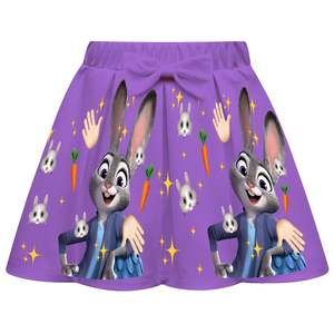 Детский костюм для косплея Linda, Crazy Animal City 2, для девочек, с коротким рукавом, плиссированной юбкой и сумкой, комплект из трех предметов - Product Image 5