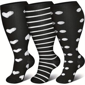 Medias para correr 15-20 20-30mmhg Hombres Mujeres Calcetines deportivos Maratón Ciclismo Fútbol Venas varicosas Calcetín Calcetines <span class=keywords><strong>de</strong></span> compresión - Product Image 5