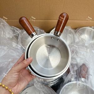 Bol en acier inoxydable 304 rétro de luxe léger, à poignée unique, <span class=keywords><strong>doré</strong></span>, pour riz, ramen, <span class=keywords><strong>salade</strong></span>, bols à assaisonnement complémentaires - Product Image 2