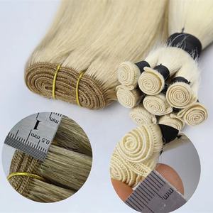 Highknight Extensiones de cabello de trama de genio ruso de alta calidad Cabello humano crudo dibujado doble Trama sin costuras <span class=keywords><strong>Invisible</strong></span> - Product Image 6