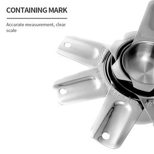 Juego de 15 <span class=keywords><strong>tazas</strong></span> medidoras de acero inoxidable y cucharas, herramientas de medición de cucharadita para cocinar y hornear - Product Image 5