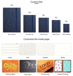 Locking Hardcover Custom Notebooks in PU Leather for A5 School Students, Perfect Promotional Gift - Product Image 2