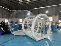 Commercial ballon maison hôtel salle de bain clair gonflable Transparent bulle dôme Camping maison tente avec fond rebondissant rebond