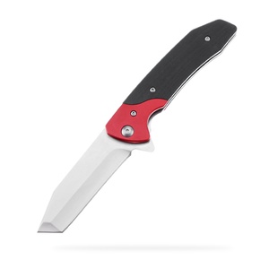 Coltello pieghevole unico <span class=keywords><strong>coltelli</strong></span> da tasca G10 manico in alluminio parziale strumento manuale EDC con Clip da cintura Design personalizzato pratico e durevole - Product Image 1
