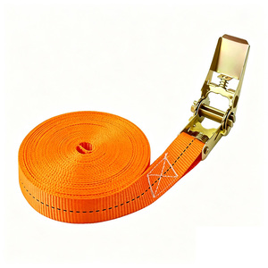 Sangle d'arrimage à cliquet robuste avec crochet zingué pour camion, moto, remorque – Sécurisation du chargement - Product Image 2