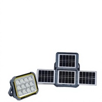 Projecteur LED solaire extérieur, étanche, super lumineux, pour le camping, le marché nocturne, la lumière d'urgence