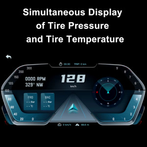 Gayintt 1080P 5 inch xe máy Carplay Android Auto GPS navigation Monitor với BT TPMS Dash Cam DVR Camera Ghi WIFI - Product Image 6