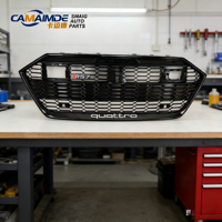 Kit de mise à niveau de calandre en plastique modifiée pour Audi A7/S7/RSQ7 2019-2021 - Nouvelle version OEM