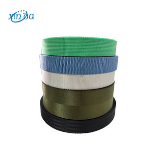 Sangle élastique en jacquard de <span class=keywords><strong>nylon</strong></span> recyclé brodée sur mesure Xinda, haute ténacité, largeur de 10 à 50 mm, sangle colorée pour sacs et vêtements - Product Image 6