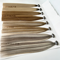 Extensiones de Cabello Humano con Queratina Pre-Adheridas con Punta Plana Balayage Color 50g-MOQ, Extensiones de Cabello Remy SDD