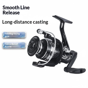 <span class=keywords><strong>Moulinet</strong></span> de pêche en métal pour eau salée HK 1000-7000, 5.2:1, haute vitesse, 12 kg de résistance maximale, engrenage en alliage de zinc, axe en acier inoxydable - Product Image 3