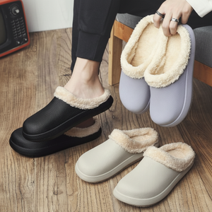 Uomini inverno EVA Casual pelliccia per pantofole Fursl-01m comodo uso domestico per pantofole con Design elegante pelliccia - Product Image 1