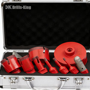 Lot de 10 forets diamantés M14 brasés sous vide pour carrelage, céramique et marbre – Kit de scies cloches diamantées pour outillage de bricolage - Product Image 1