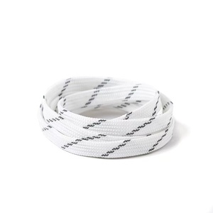Lacets plats personnalisés en polyester élastique de 1 cm, cordon réfléchissant pour chaussures de sport, accessoires pour paire de lacets - Product Image 6