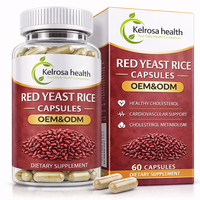 Complément alimentaire à base de plantes, extrait de riz rouge fermenté, complément pour la santé cardiaque, capsules de riz rouge fermenté COQ10