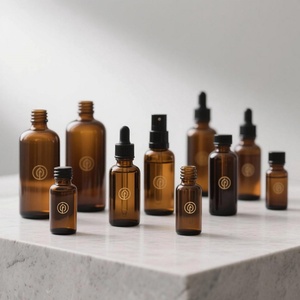 Wholesale OEM 15ml 20ml 30ml 50ml 100ml Beard Hair Essential Oil Serum Matte Black Glass <b>Dropper</b> <b>Bottle</b> - Product Image 1