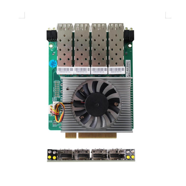 BKHD OEM Extensional Card Intel XL710 4*10G Optical Network Card SFP+ NIC PCIe for Server Data Center Virtualization