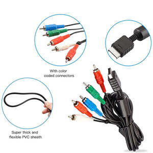 สายเคเบิล HDTV <span class=keywords><strong>AV</strong></span> แบบมีสายขนาด 6 ฟุต ผลิตจากวัสดุ ABS สำหรับเชื่อมต่อ 2 และ 3 หัว RCA คอมโพสิต สำหรับ PS2 และอื่นๆ - Product Image 3