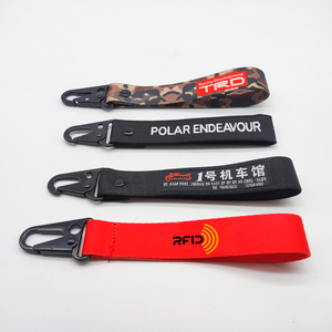 ป้ายแท็กติดกระเป๋าเดินทางแบบส่วนตัว ป้าย RFID สำหรับเครื่องบิน พวงกุญแจผ้าทอปักลายตามสั่ง - Product Image 1