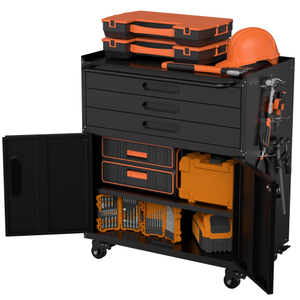 Chariot à outils robuste en fer avec tiroirs, armoire de rangement personnalisable, antirouille, chariot mobile pour réparation automobile, OEM - Product Image 6