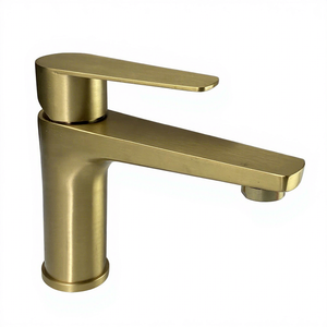 Grifo de Lavabo de Baño Contemporáneo de Acero Inoxidable con una Sola Manija, Color Gris Metálico, Antiarañazos, con Rociador Extraíble para Gimnasio - Product Image 1