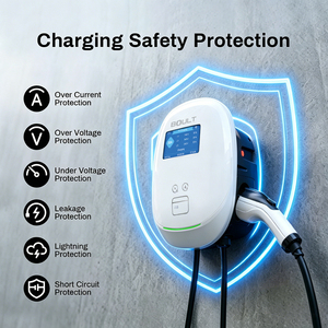 Cargador de Pared para Vehículos Eléctricos BOULT Tipo 2, Nuevo Cargador de Pared con Corriente Ajustable, Cargador EV con Clasificación IP65, Compatible con EU, GBT, TIPO 1, Tesla, 7-22KW AC - Product Image 4