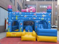 Grand toboggan gonflable commercial géant pour enfants, château gonflable de jardin avec double toboggan gonflable, fabriqué en Chine