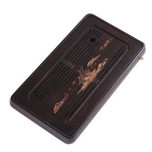 Bandejas de té pequeñas para el hogar al por mayor con drenaje y almacenamiento de agua, mesas de té individuales pequeñas para distribución. - Product Image 3