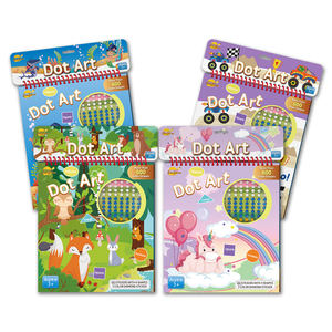 Ocean Dot da colorare libro da colorare punto da te disegno cartone animato mosaico Puzzle adesivi con carta <span class=keywords><strong>6</strong></span> per <span class=keywords><strong>bambini</strong></span> - Product Image 6