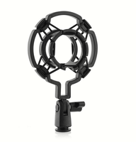 Supports anti-choc en plastique noir XTUGA FZJ01 pour studio d'enregistrement, pour diffusion en direct, support de micro pour ordinateur