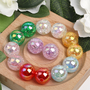 High-Penetration DIY Accessories Wholesale Loose <b>Beads</b> Burst <b>Acrylic</b> <b>Beads</b> <b>Plastic</b> <b>Lucite</b> High-Penetration Crack <b>Beads</b> - Product Image 3